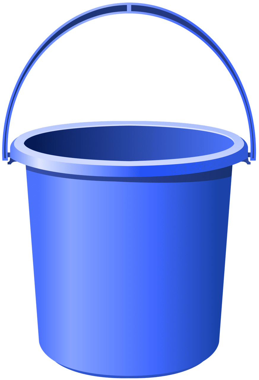 Blue bucket clipart image best