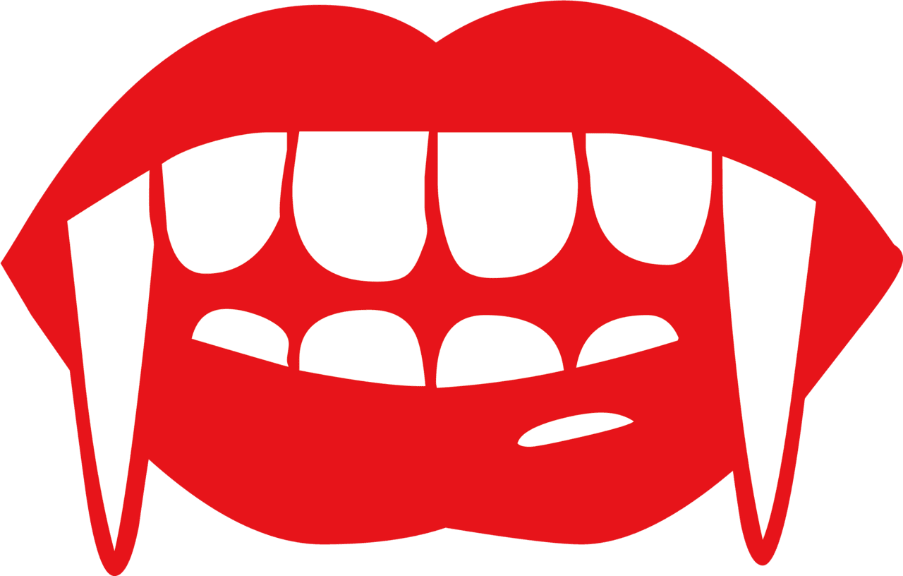 Lips clipart vampire fang logo