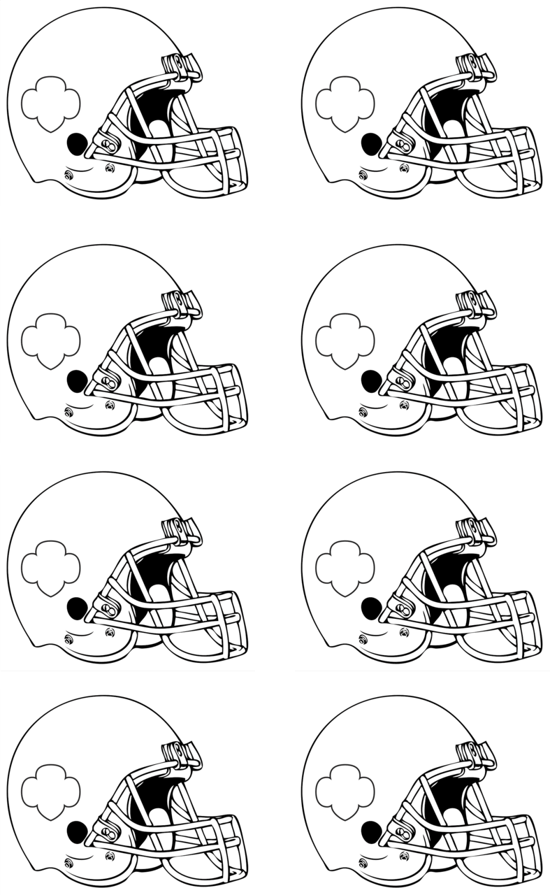 Football black and white pin page clipart free