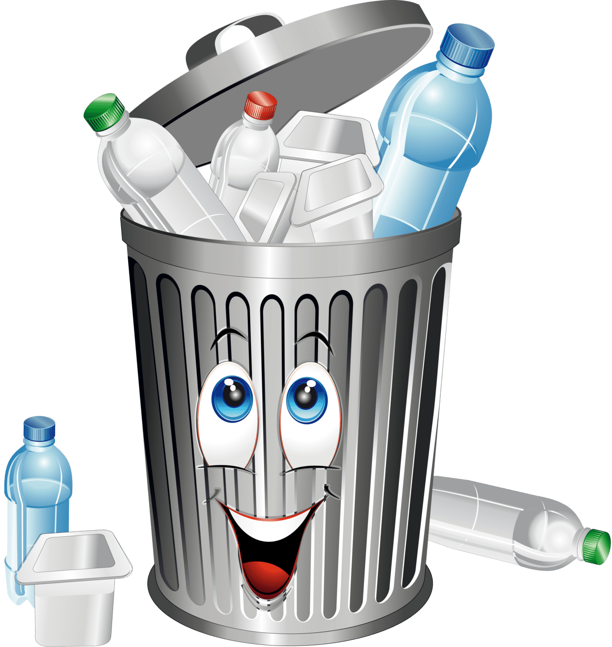 Garbage can pin page clipart transparent