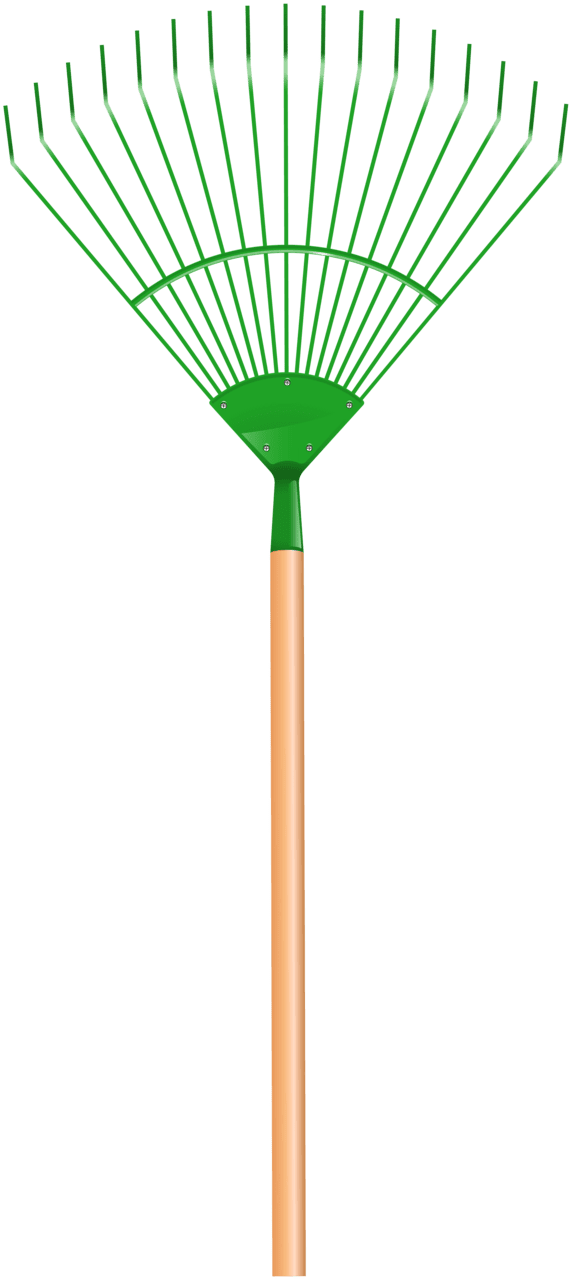 Broom leaf rake clipart image