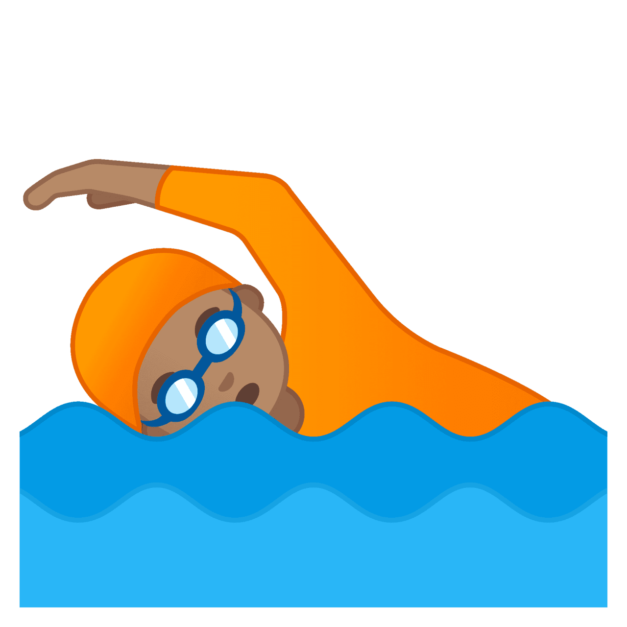 Person swim ming vector emoji clipart