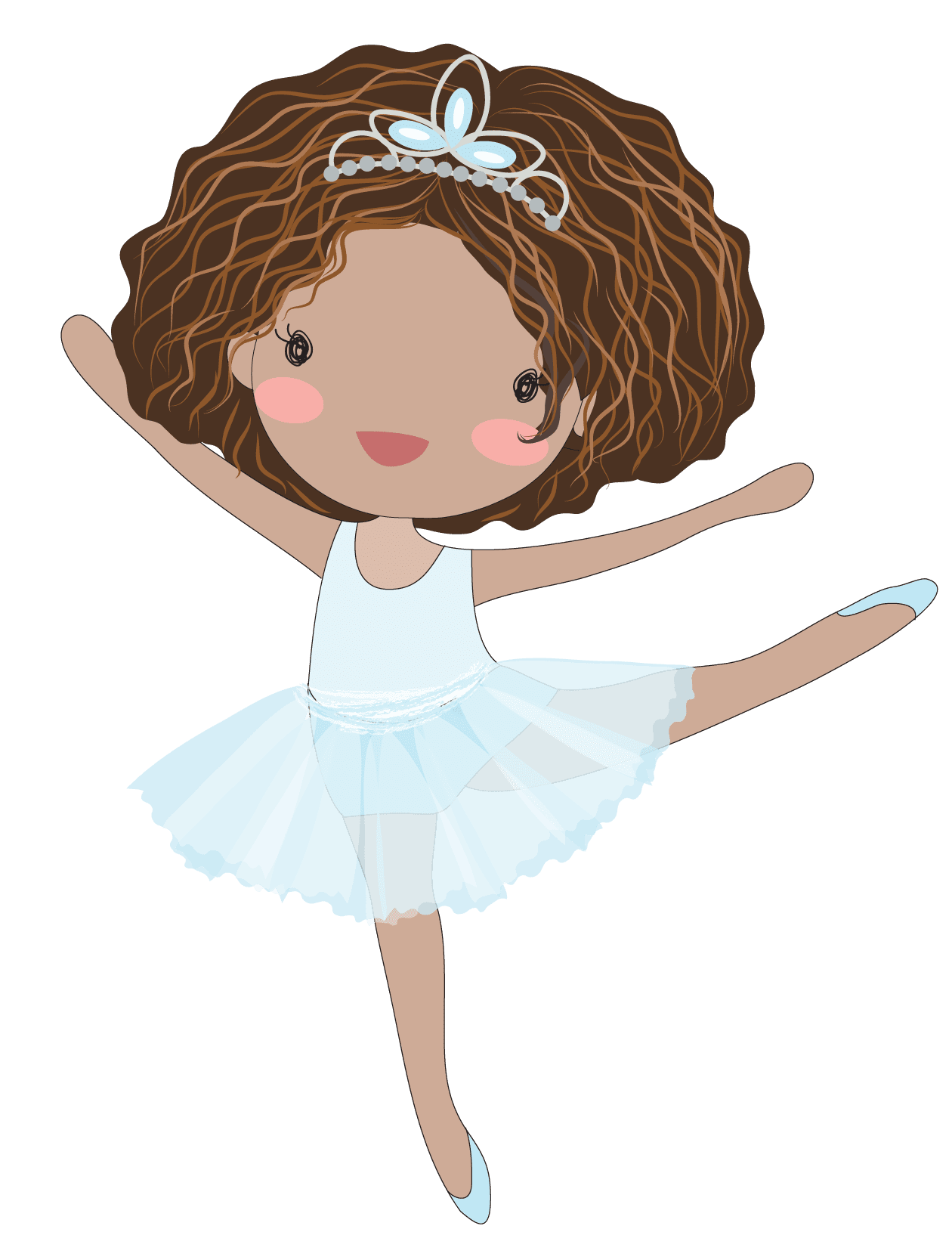 Ballerina pin page clipart picture 3