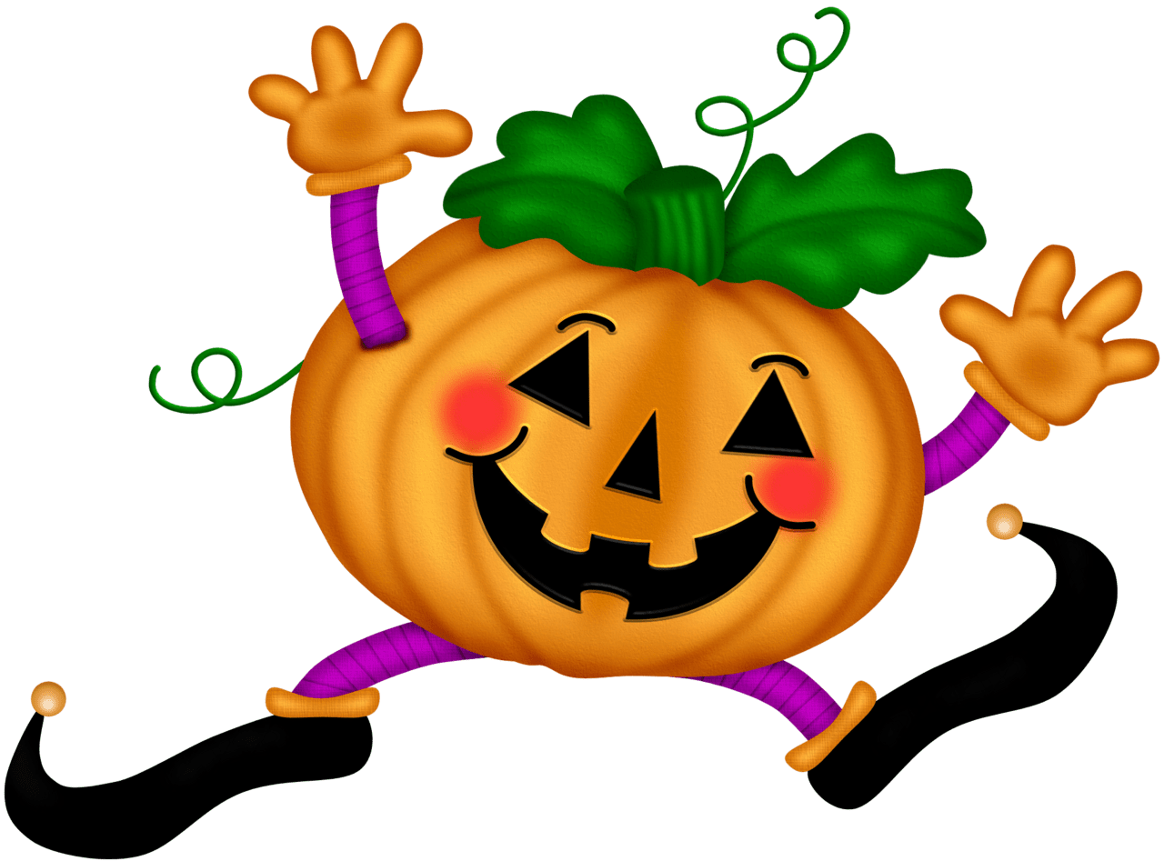 Cute pumpkin pin page clipart vector 5