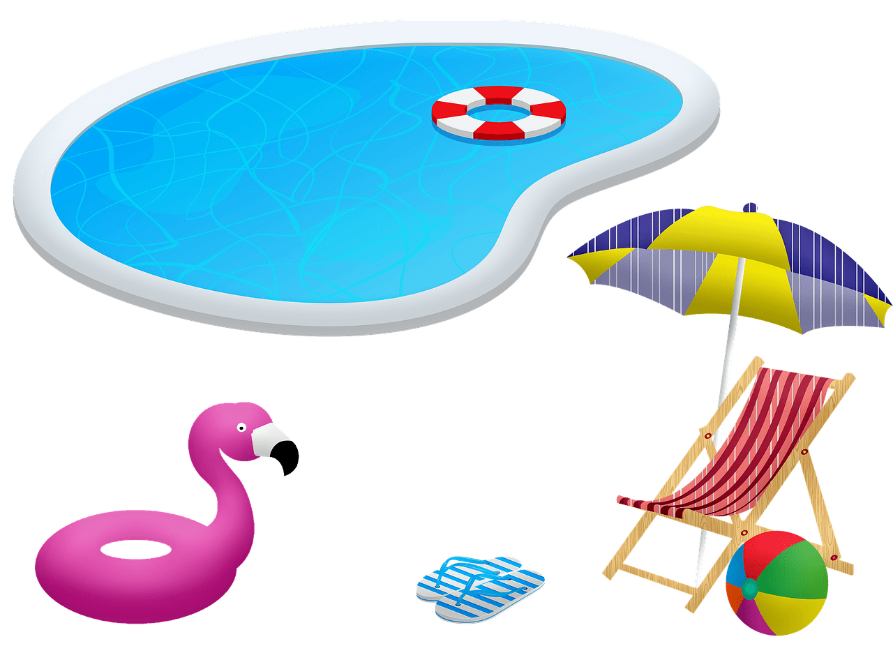 Swimming pool vector clipart all 2