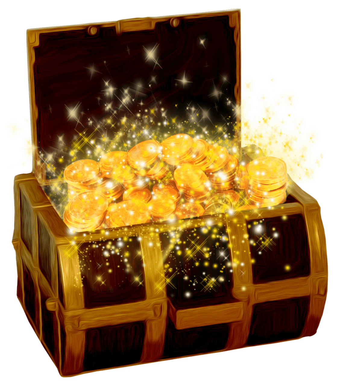 Treasure chest pin page clipart free 3