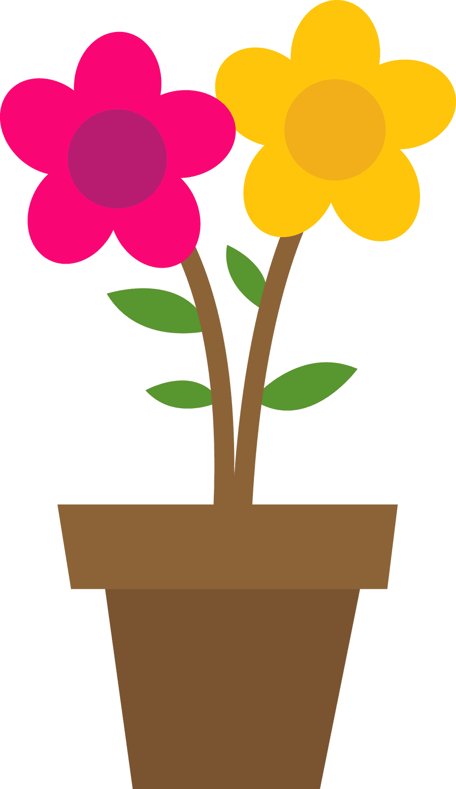 Flower pot pin page clipart photo