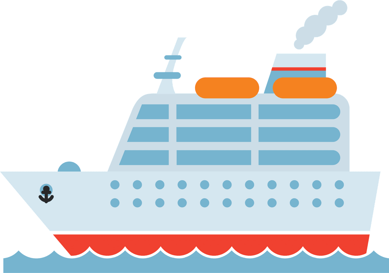 Cruise ship vector clipart images