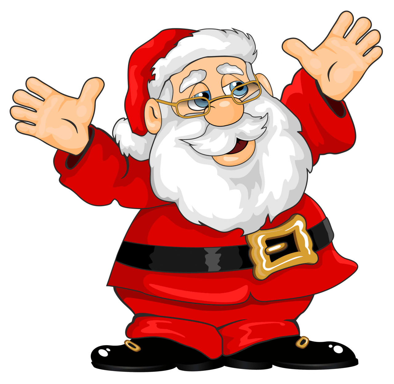 Waving nt santa claus clipart images pictures