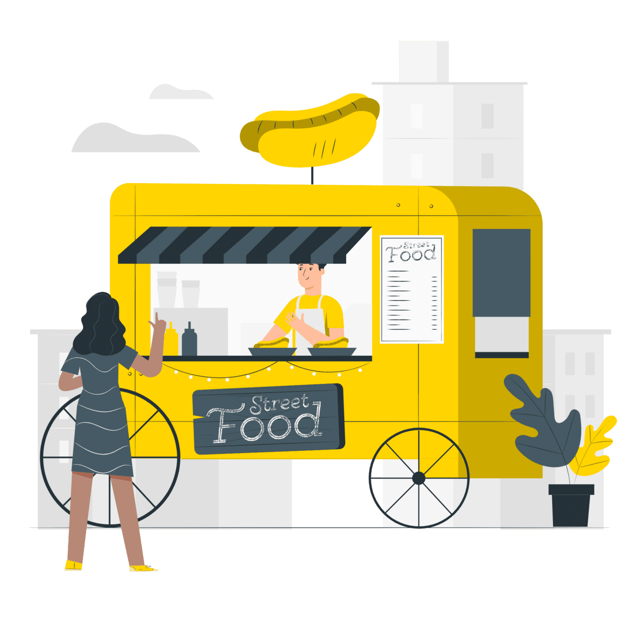 Nyc first food truck clipart picture