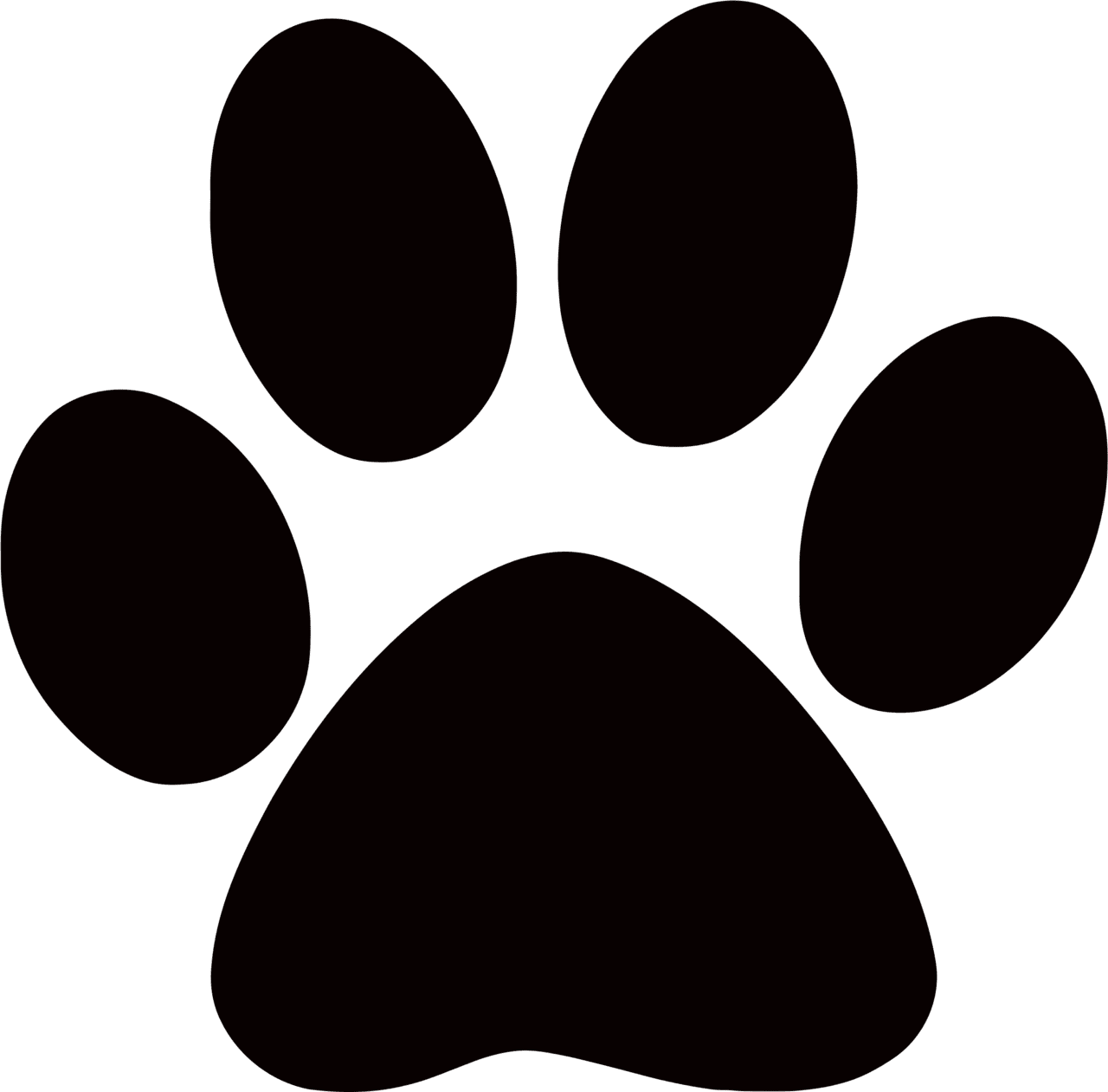 Footprint paw print clipart clip art