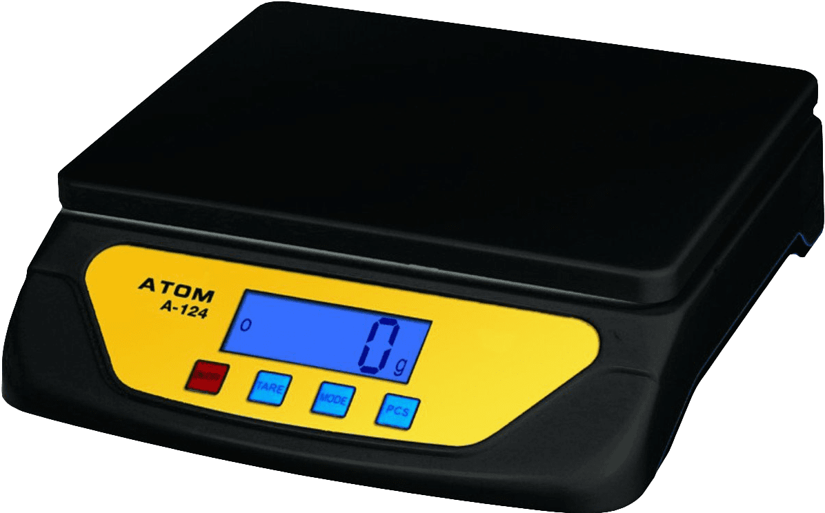 Electronic digital weighing scale image weight with no background clipart