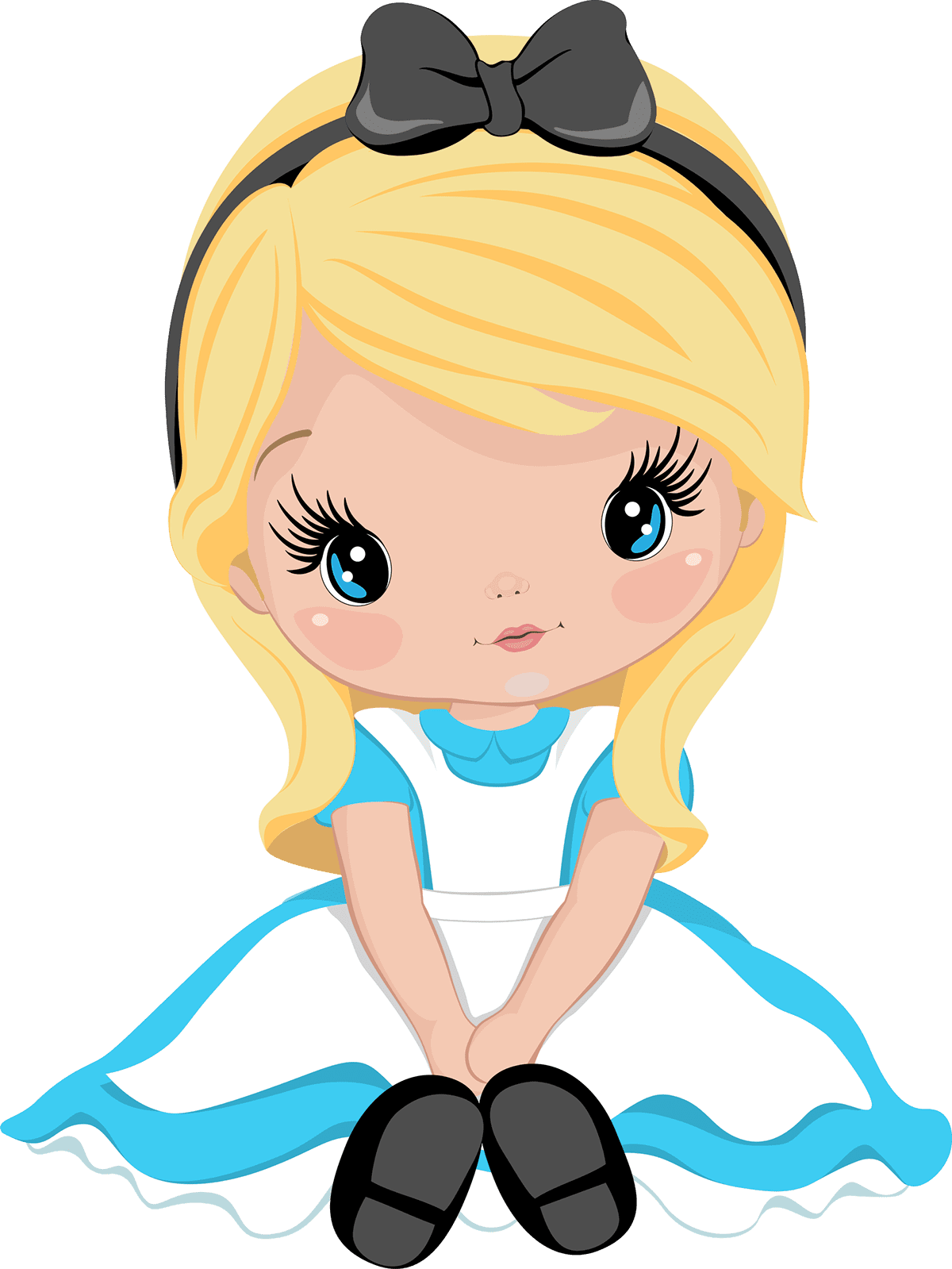 Alice in wonderland magali moniwa ilustra es clipart free