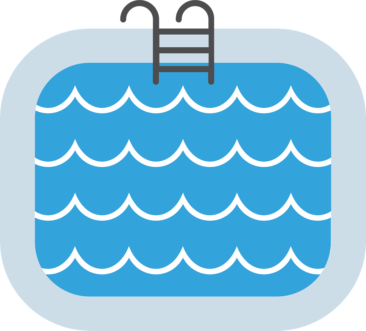 Swimming pool vector clipart images 4