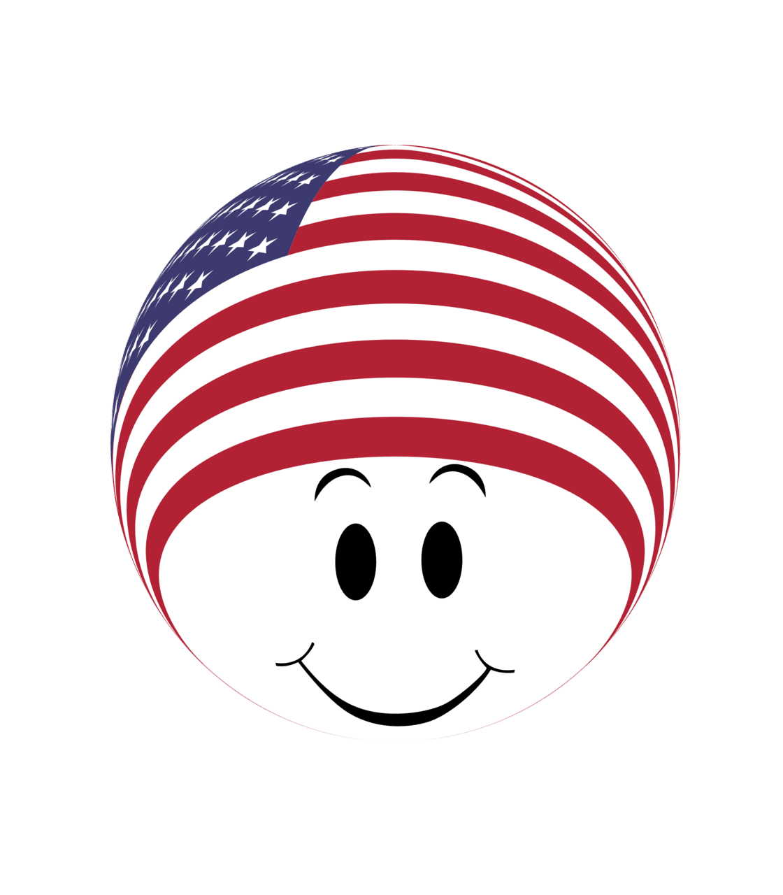 America flag design clipart vector