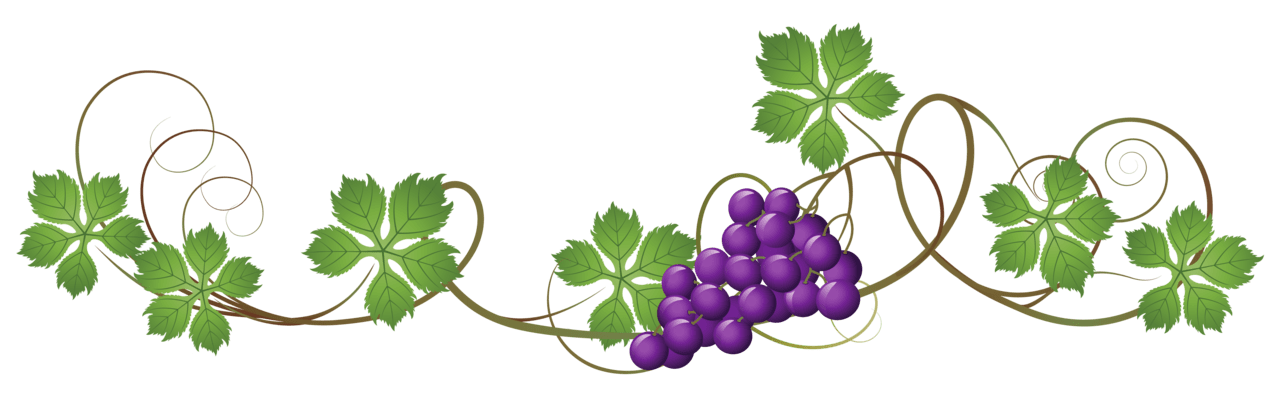 Grape decoration clipart picture