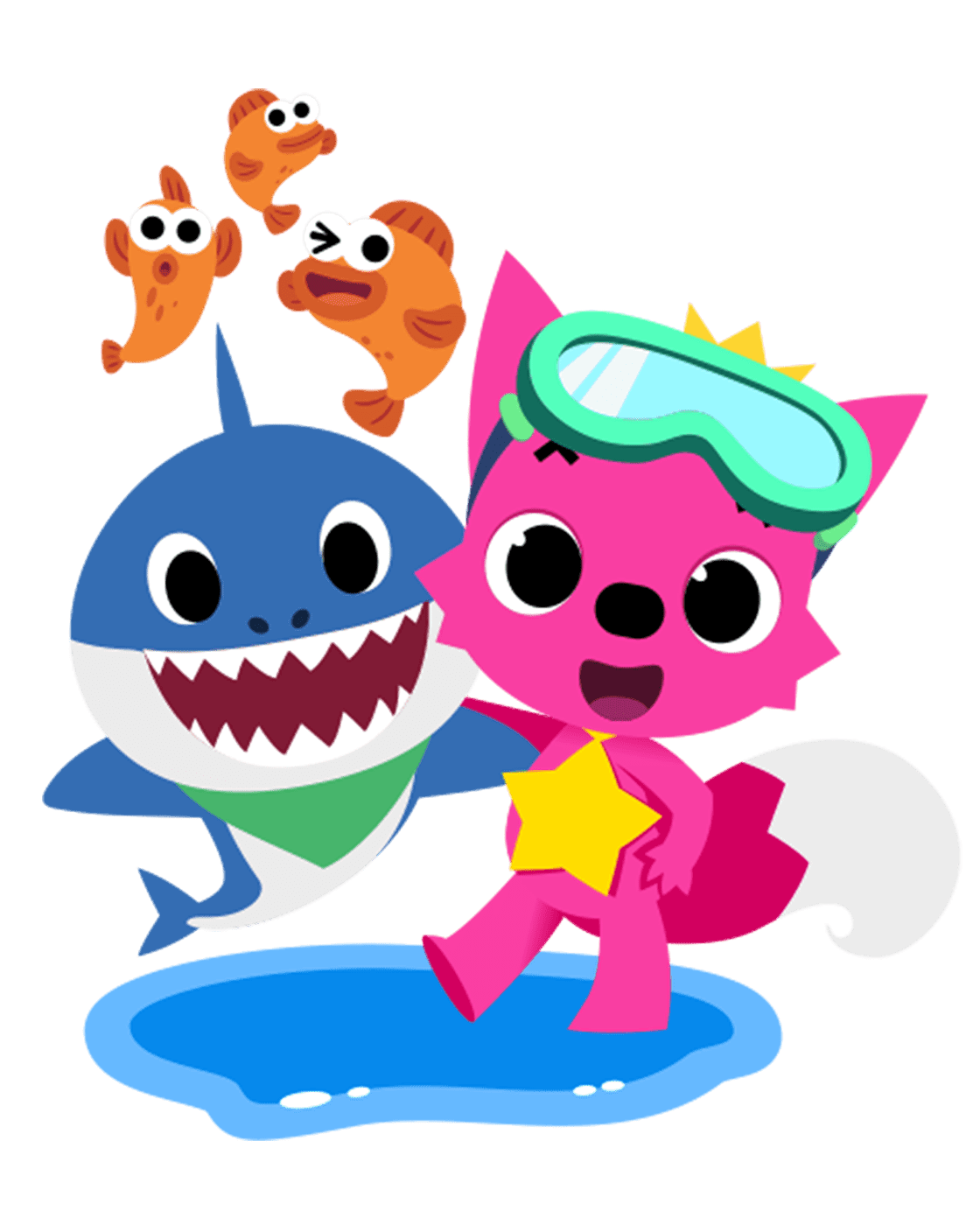 Baby shark page clipart free