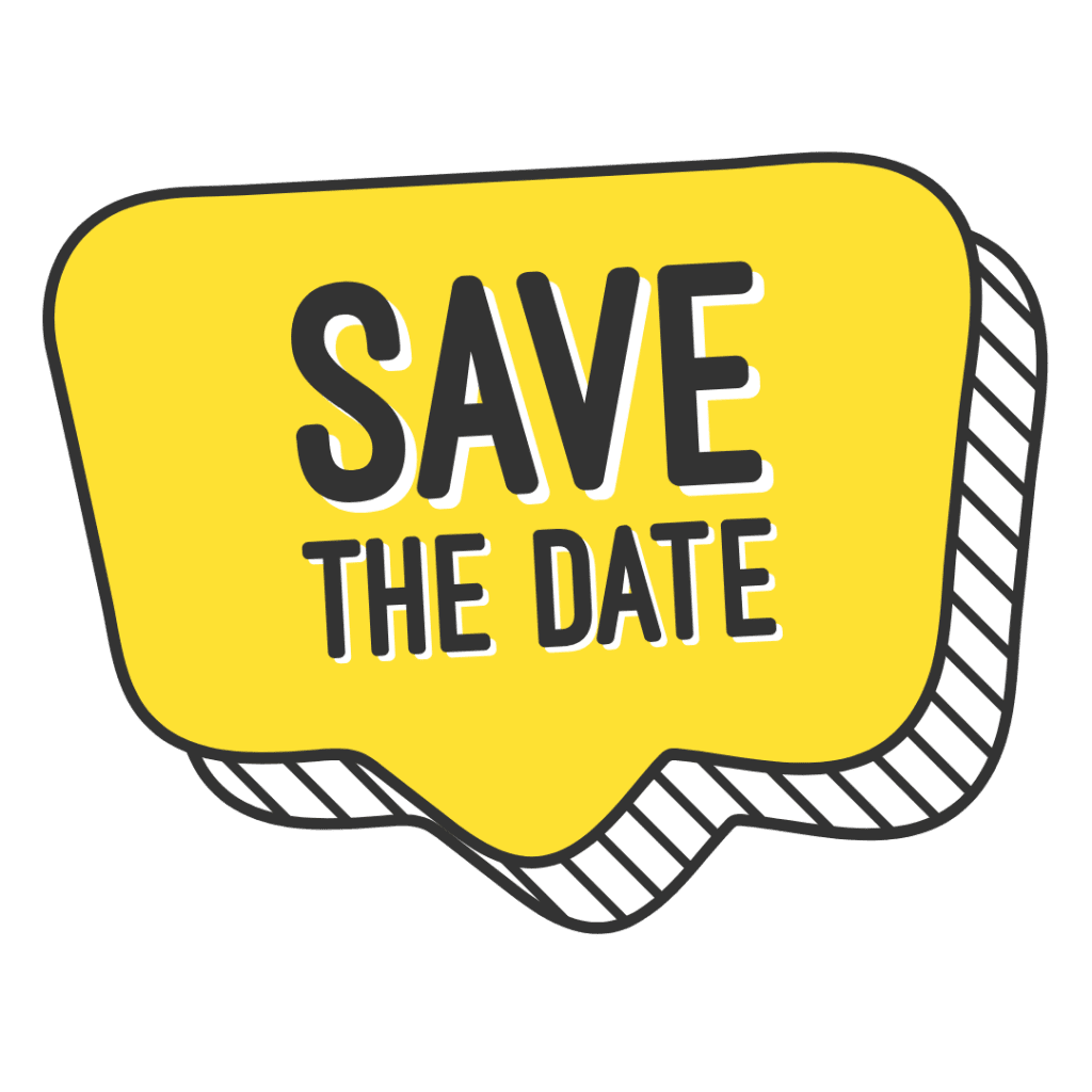 Save the date events culture house clipart photo