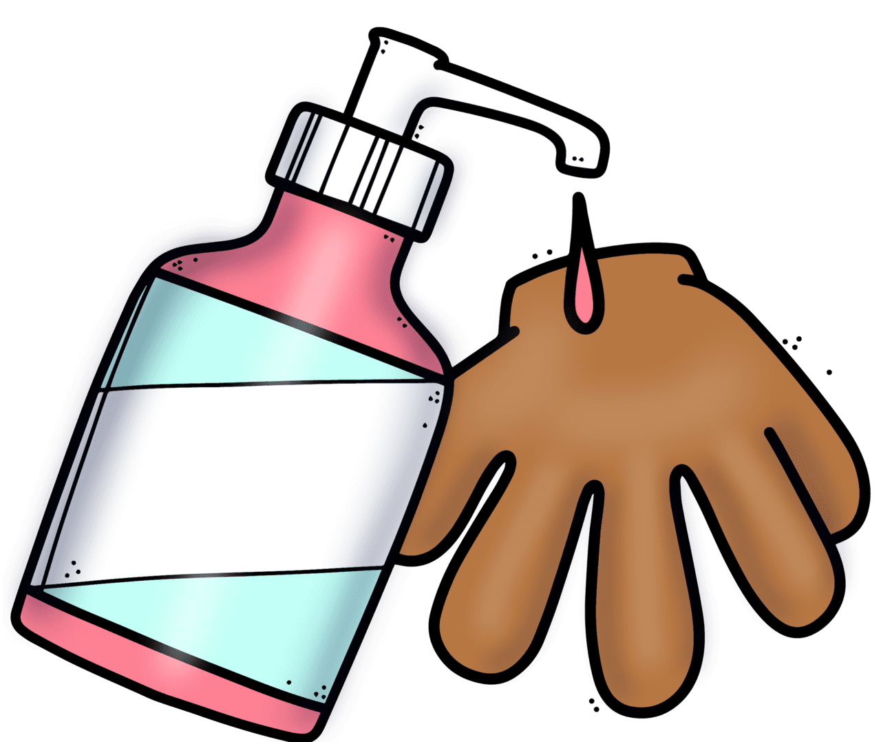 Washing hands pin page clipart background 2