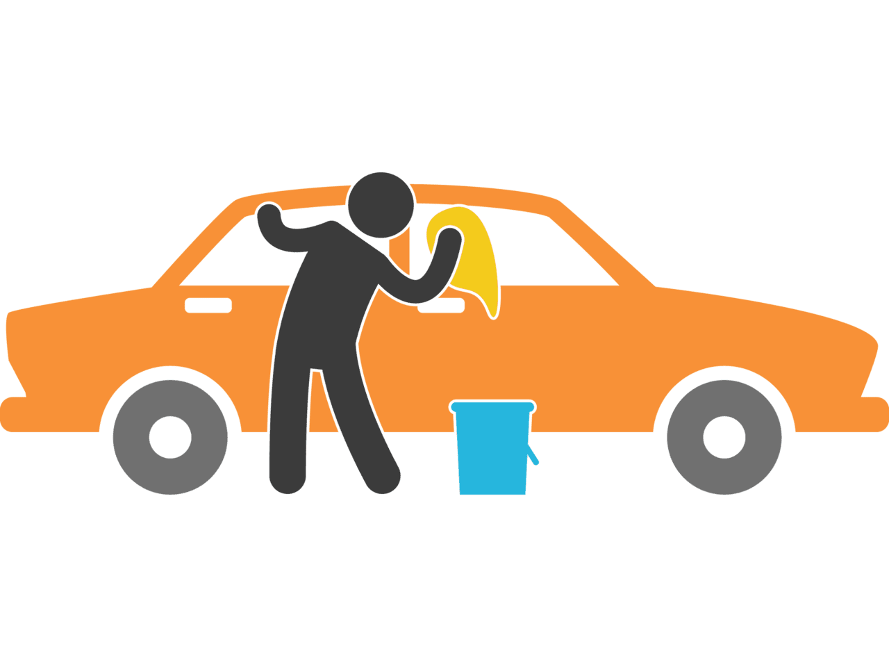 Car wash tops auto park clipart image