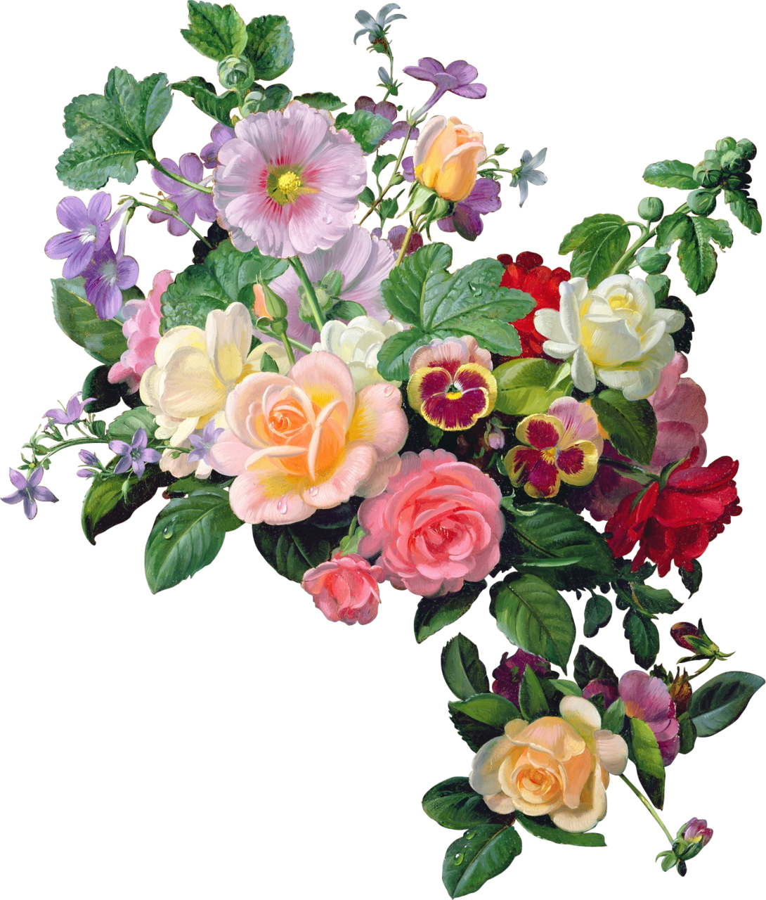 Bouquet pin by vinit flower bunch flowers of vintage clipart picture