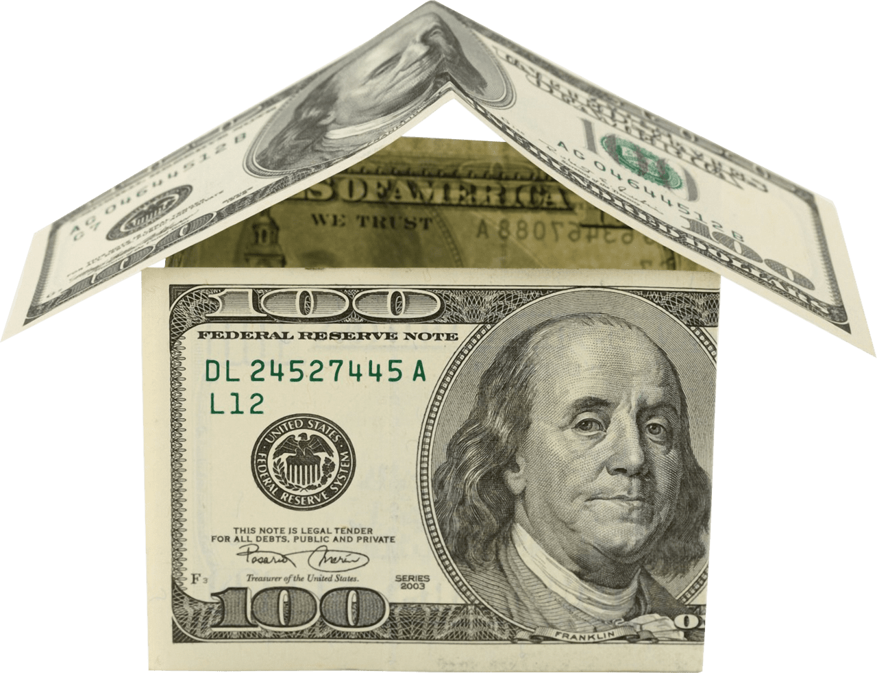 Dollar bill money clipart background