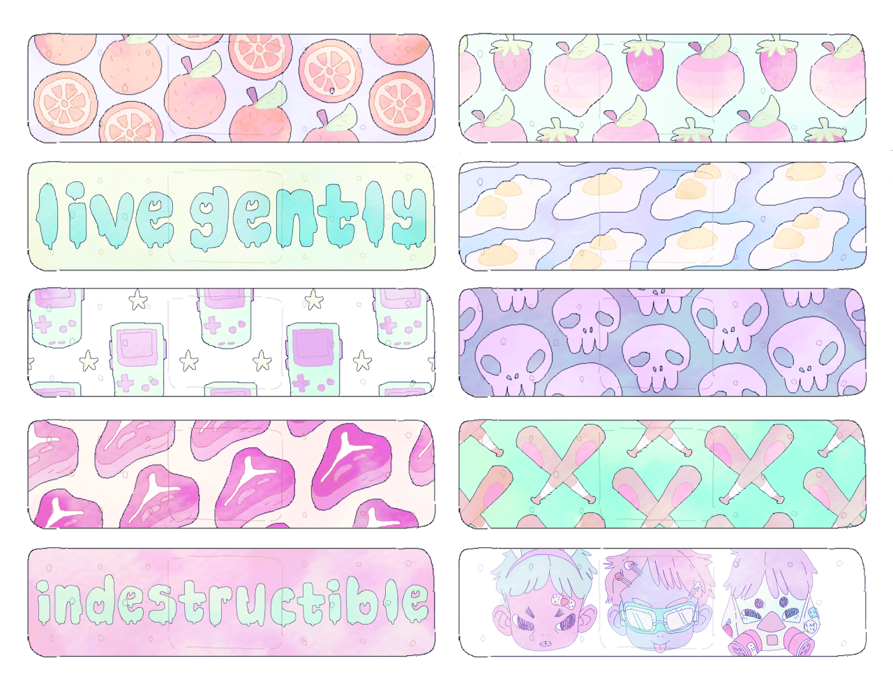 Sarlisart band aid ideas does anyone know of good place way to print printable nail art templates bandage sticker clipart image