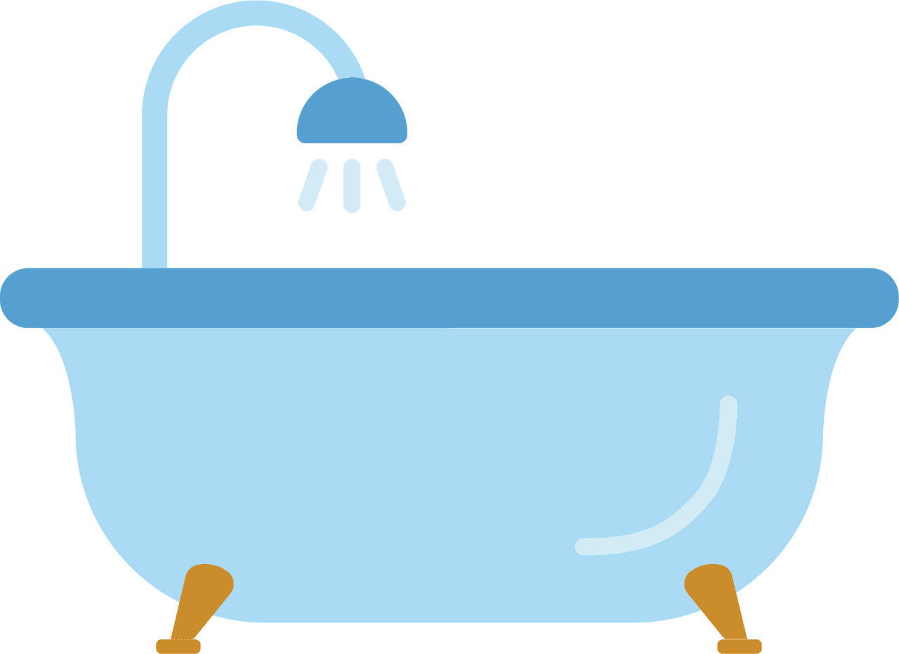 Bathtub vector clipart images 2