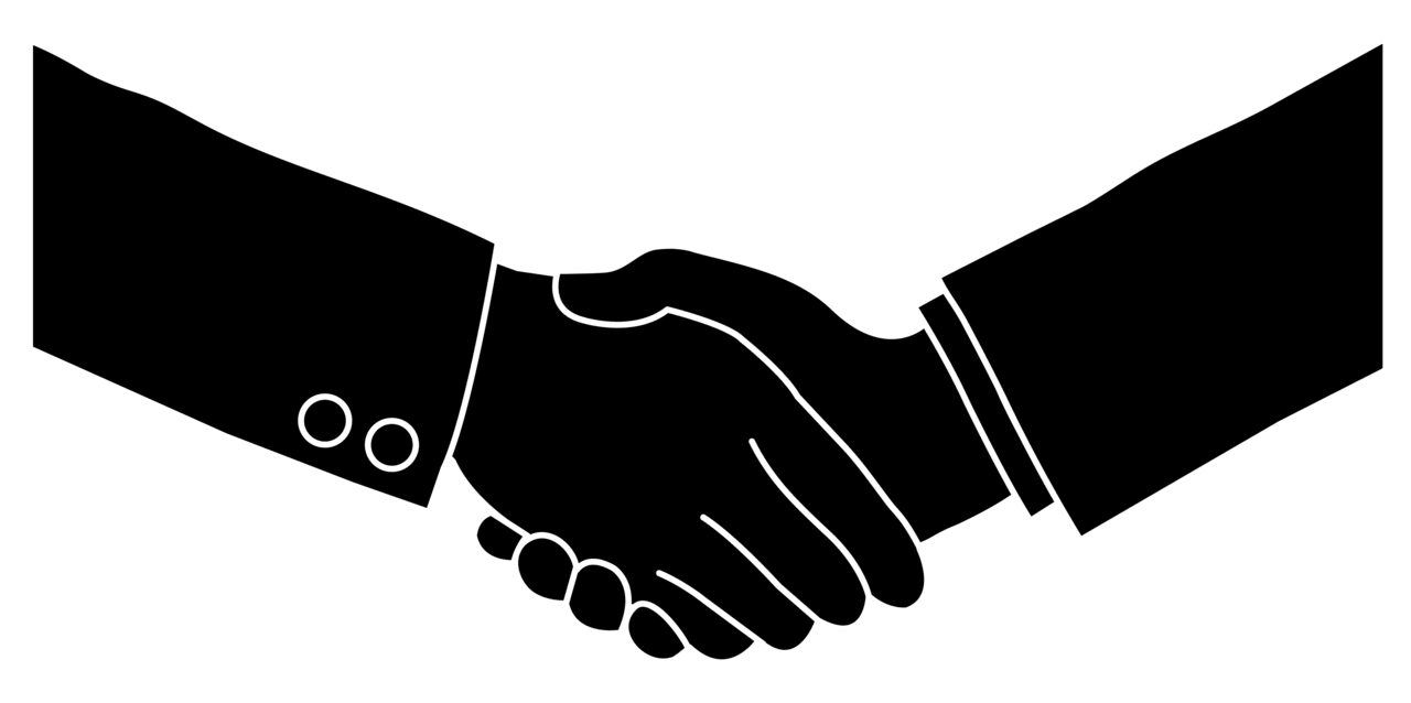 Shake hands hand illust art color clipart background