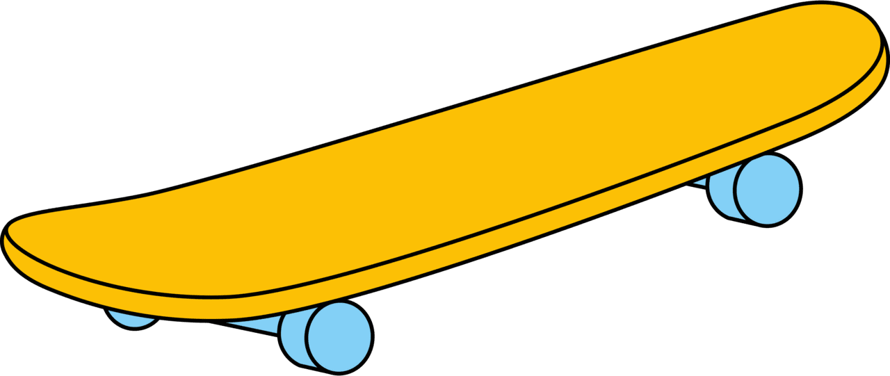 Skateboard vector clipart images 2