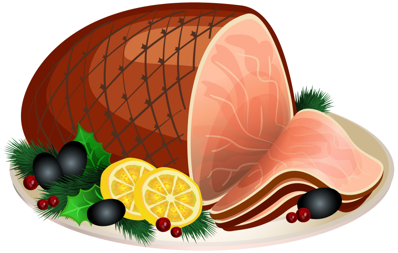 Christmas ham clipart image high quality images and