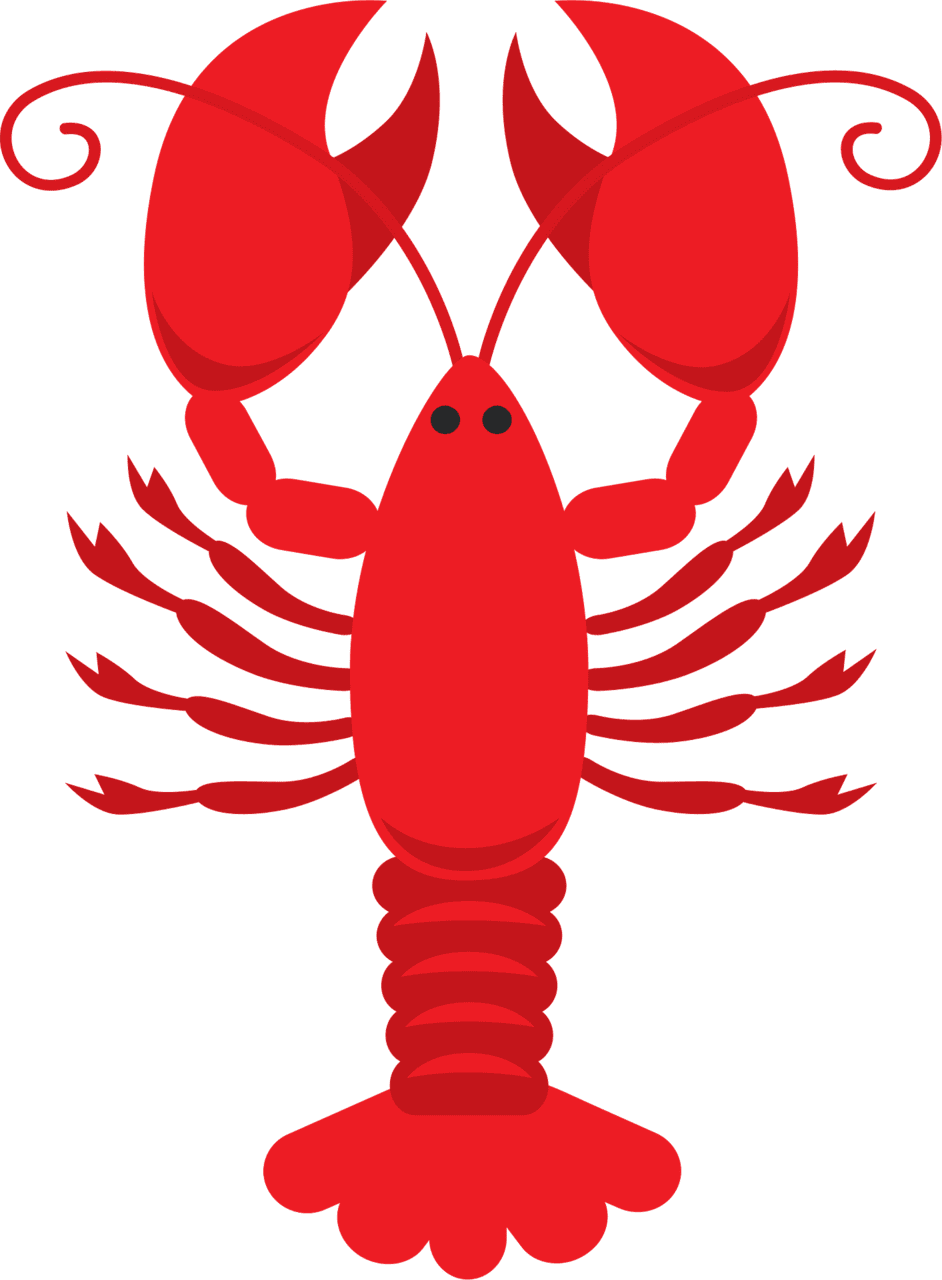 Crawfish vector clipart images