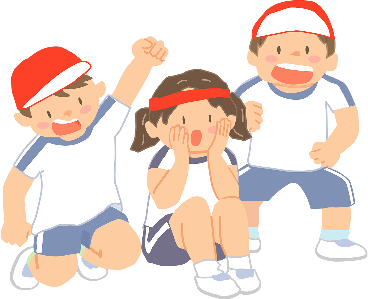 Field day sports children vector clipart images 2