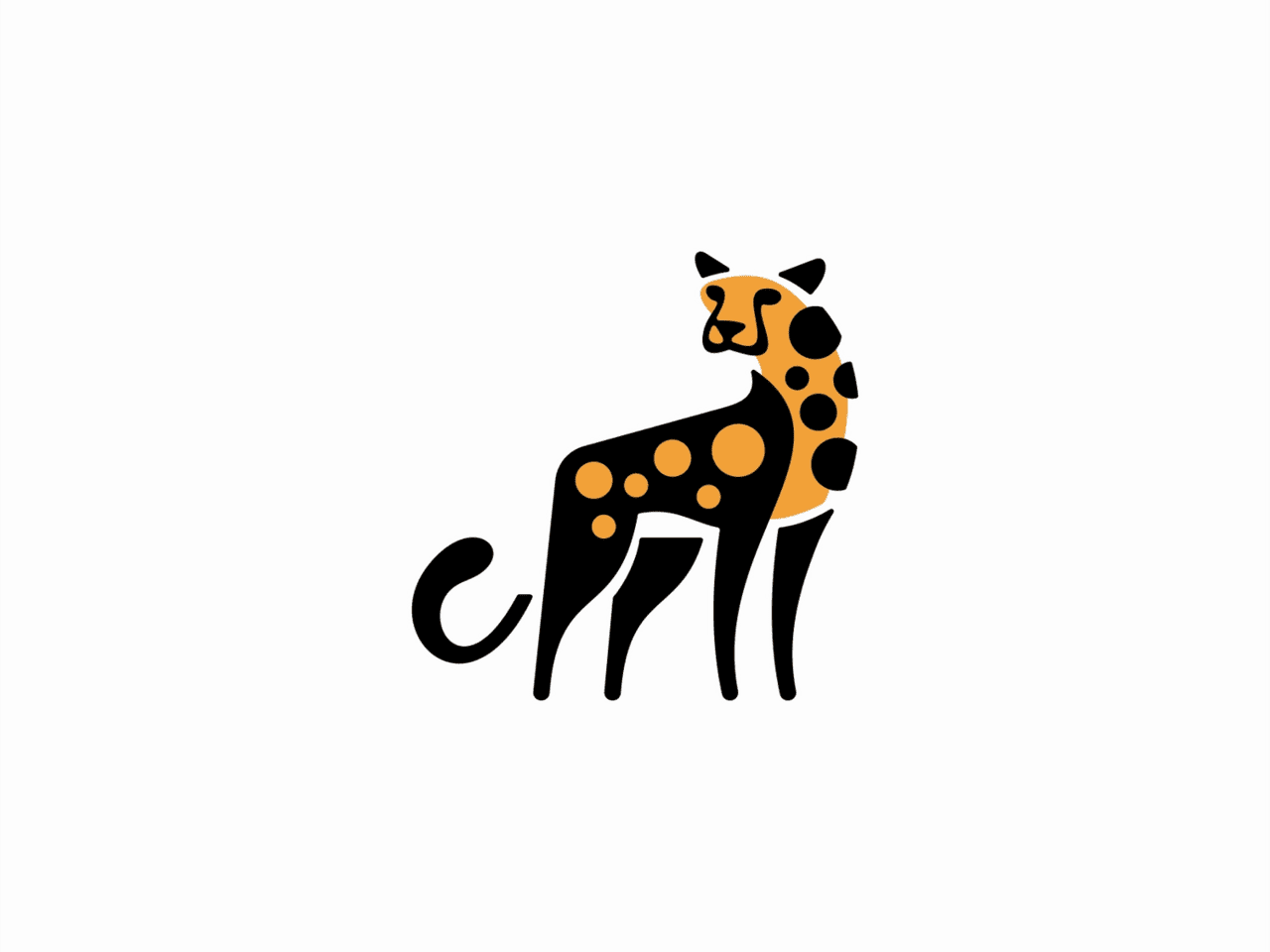 Cheetah logo clipart