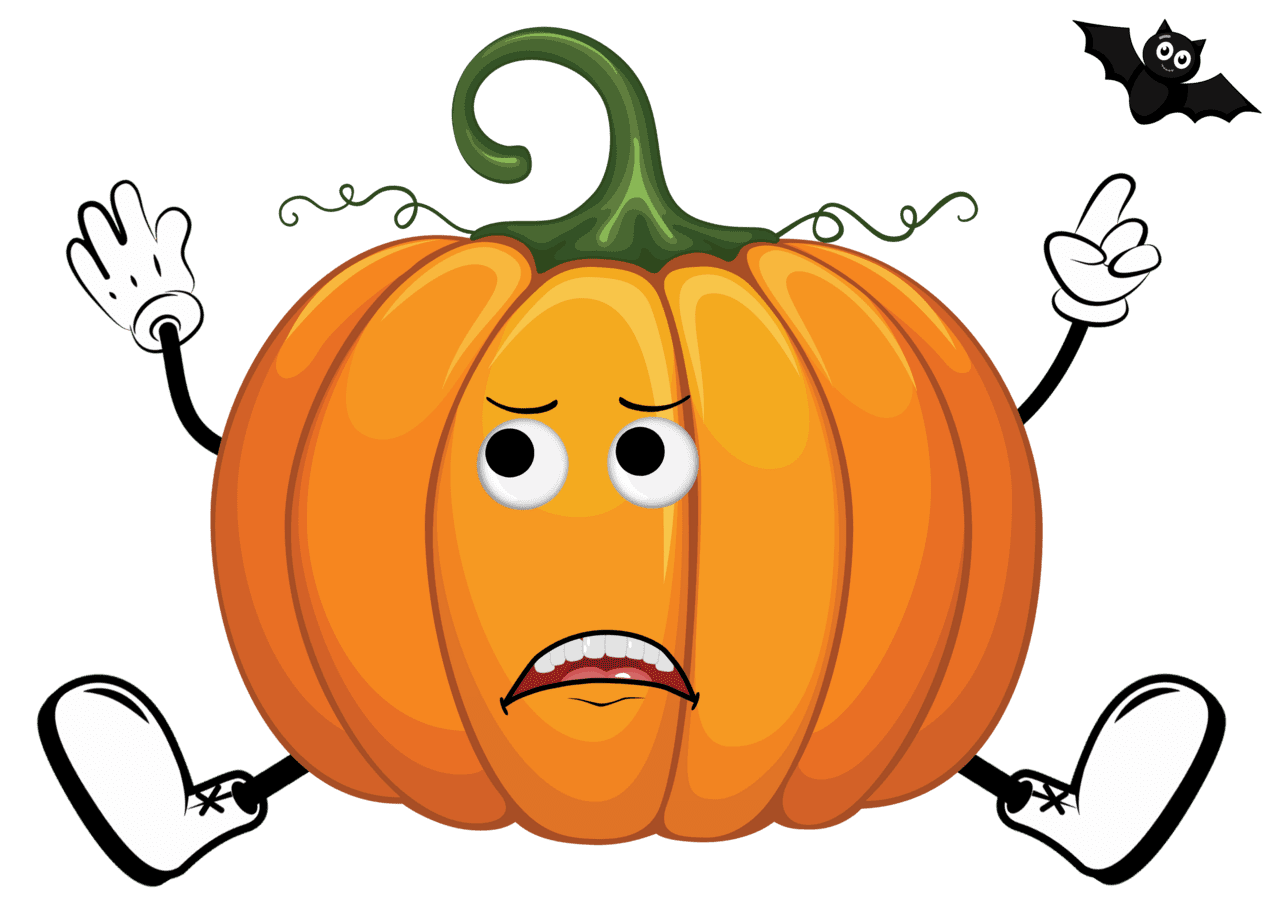 Cute pumpkin funny scared halloween graphic by gornidesign creative fabrica clipart photo