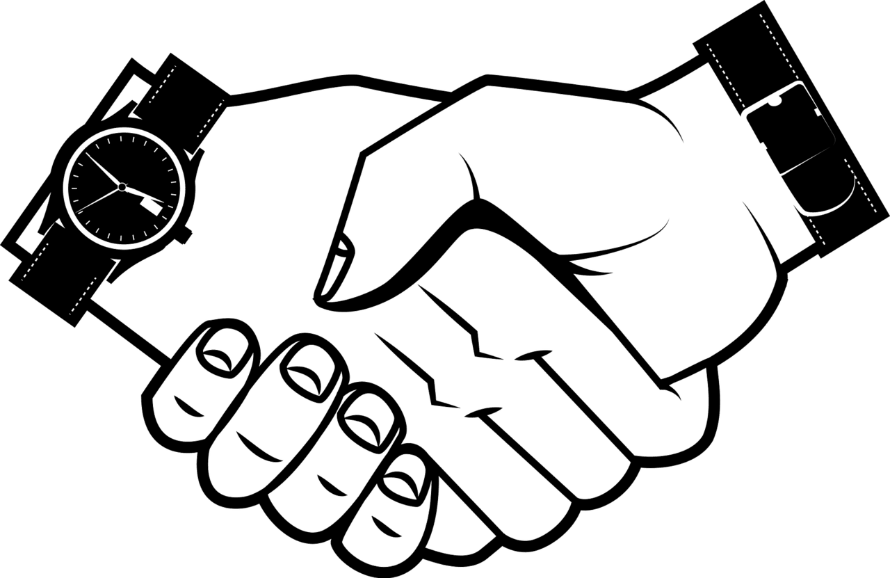 Shake hands handshake vector clipart images 4