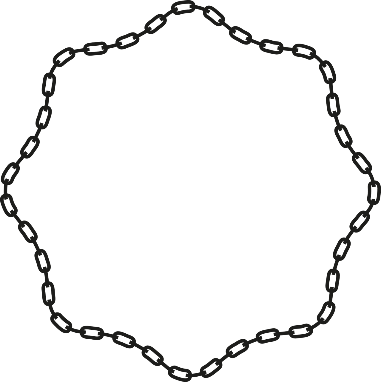 Library drawing chain hand drawn circle vector clipart large size image