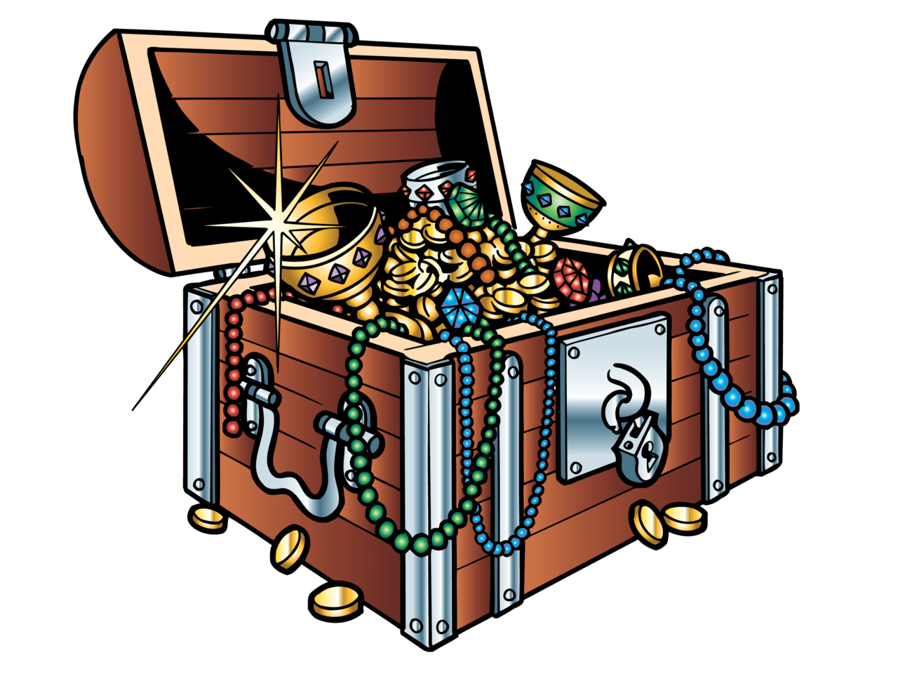 Treasure chest image size clipart 7