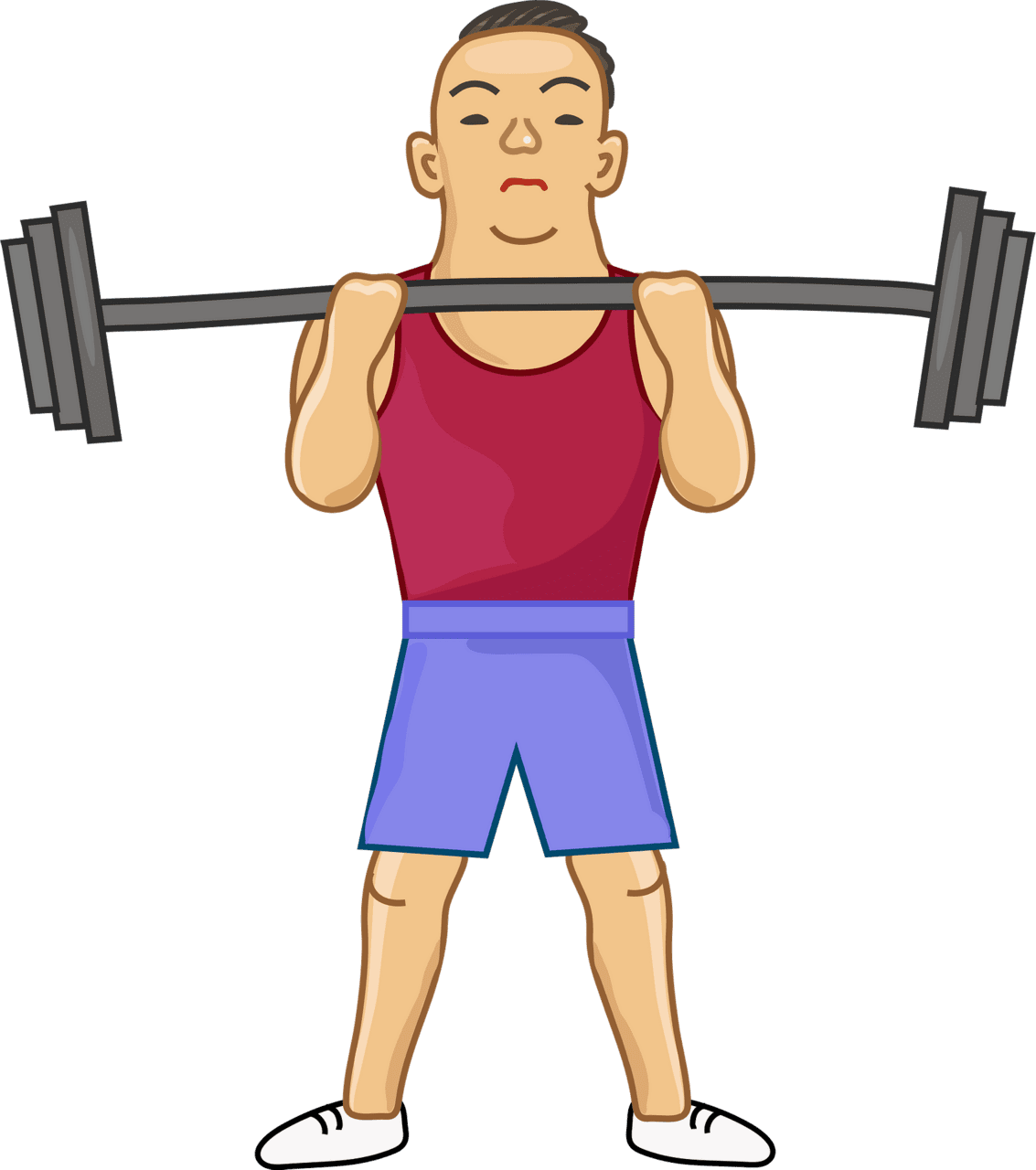 Dumbbell weightlifting clipart vector weights