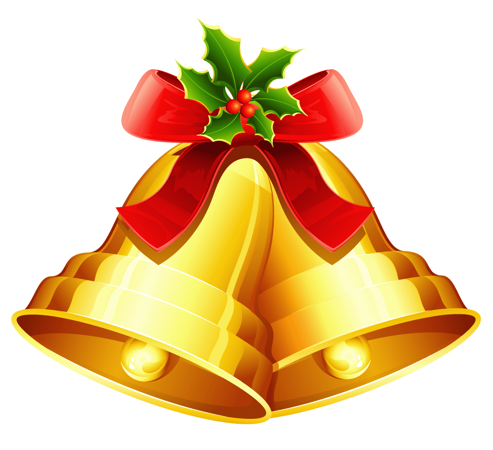 Christmas bell clipart background