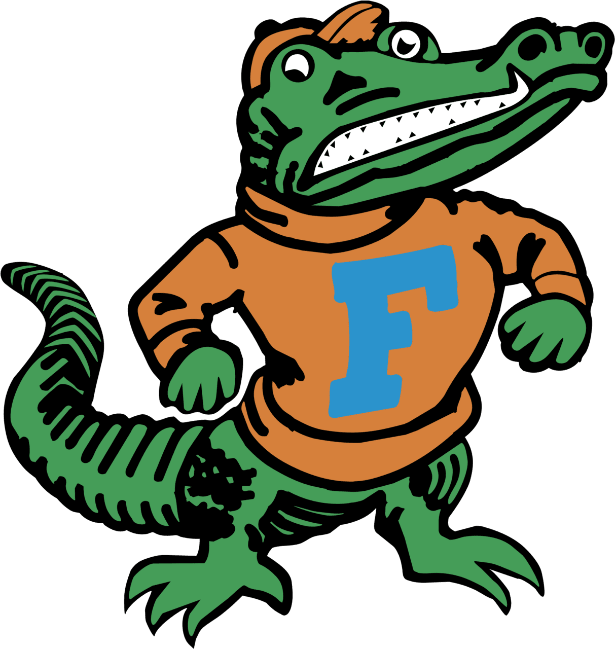 Florida gator logo clipart image with no background