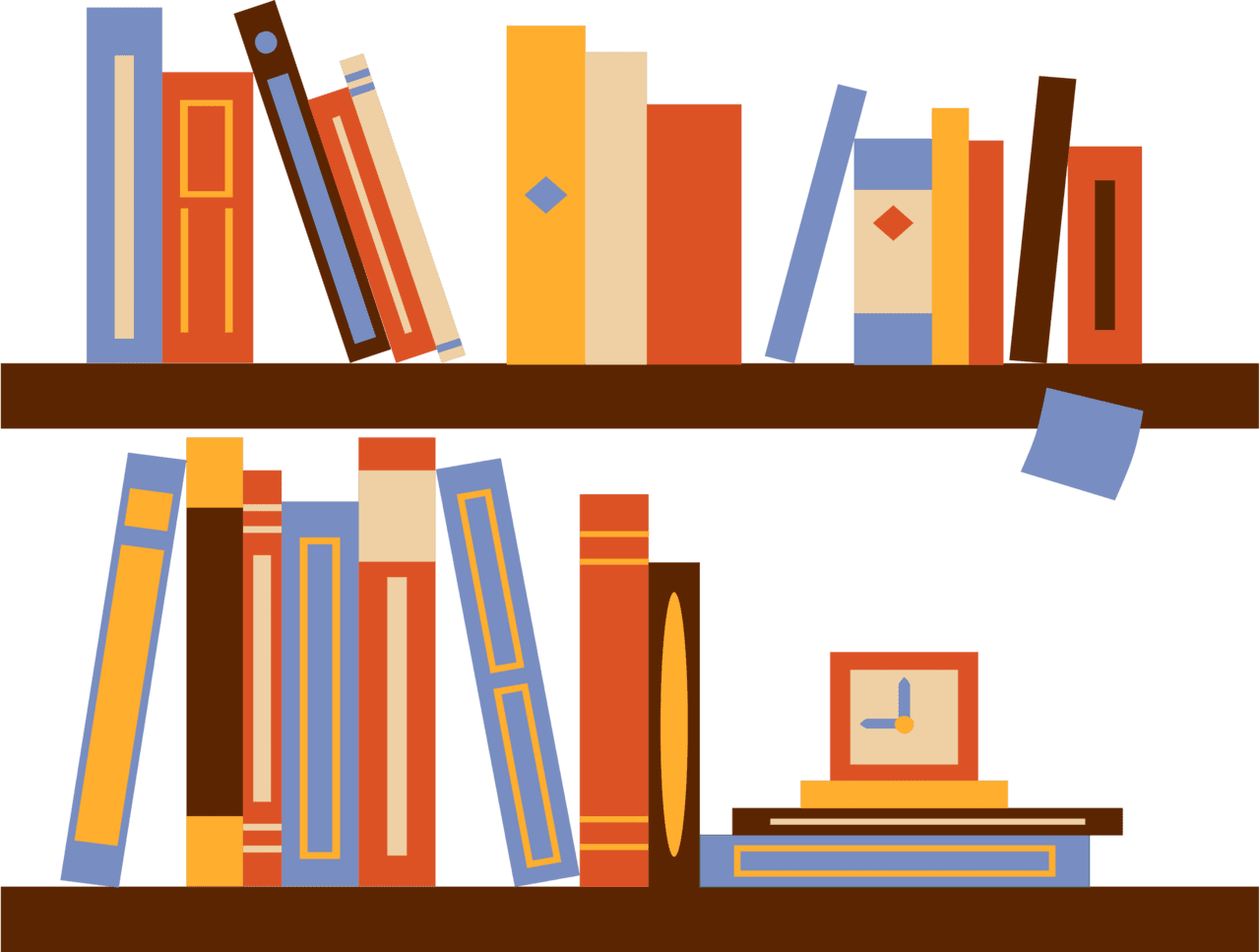 Bookshelf clipart images 2