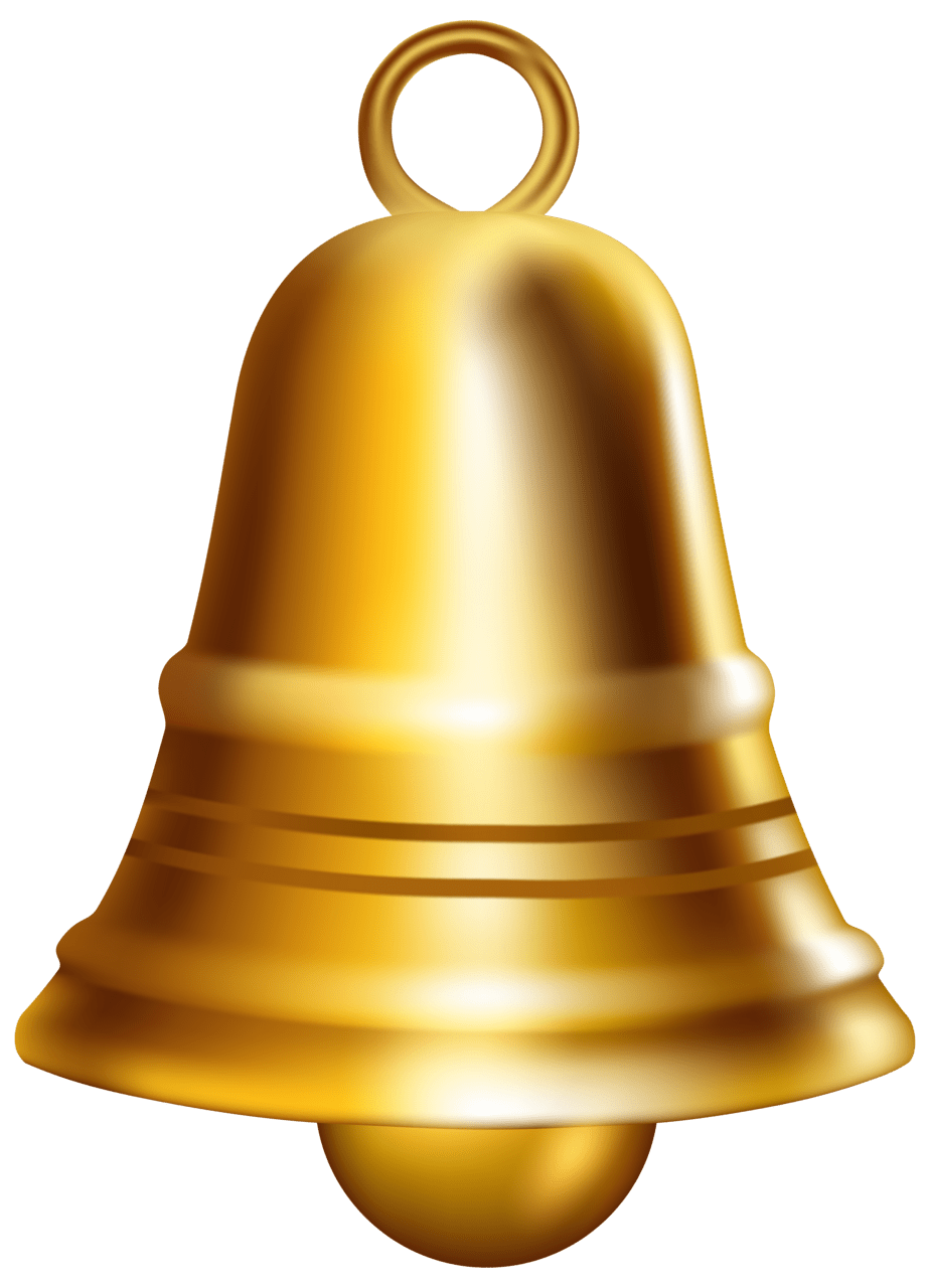 Golden bell clipart image high quality images and