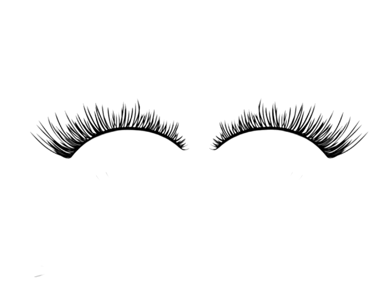 Eyelash pin page clipart vector