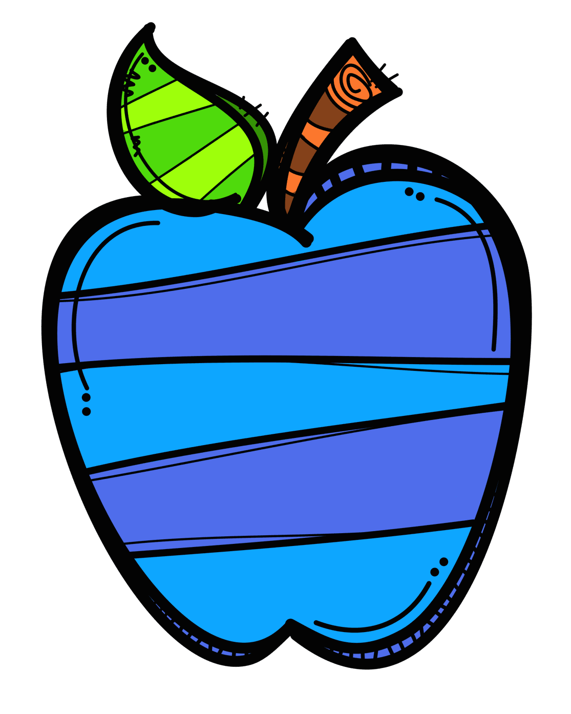 Apples pin page clipart background 4