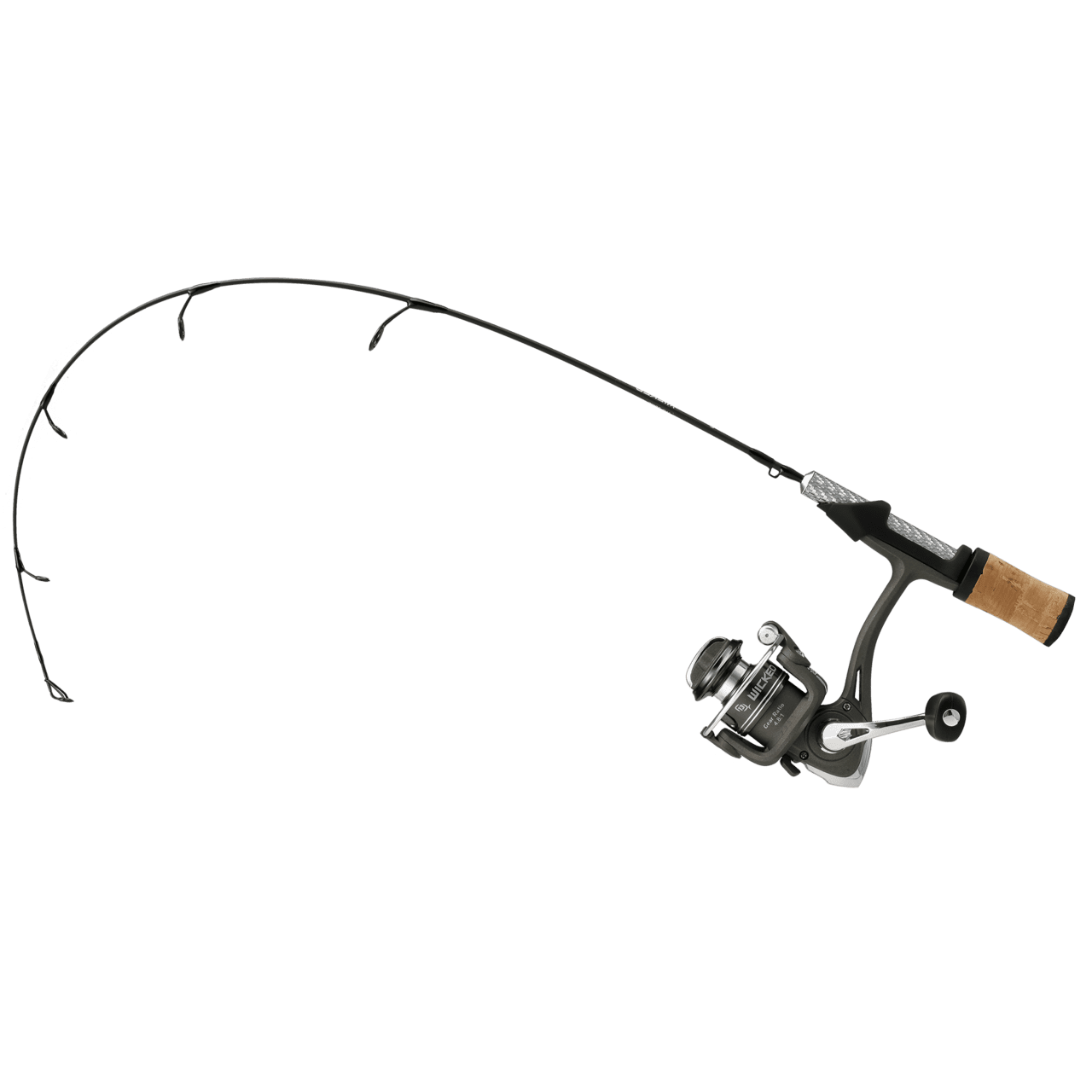 Bent fishing pole gear angling equipment clipart clip art