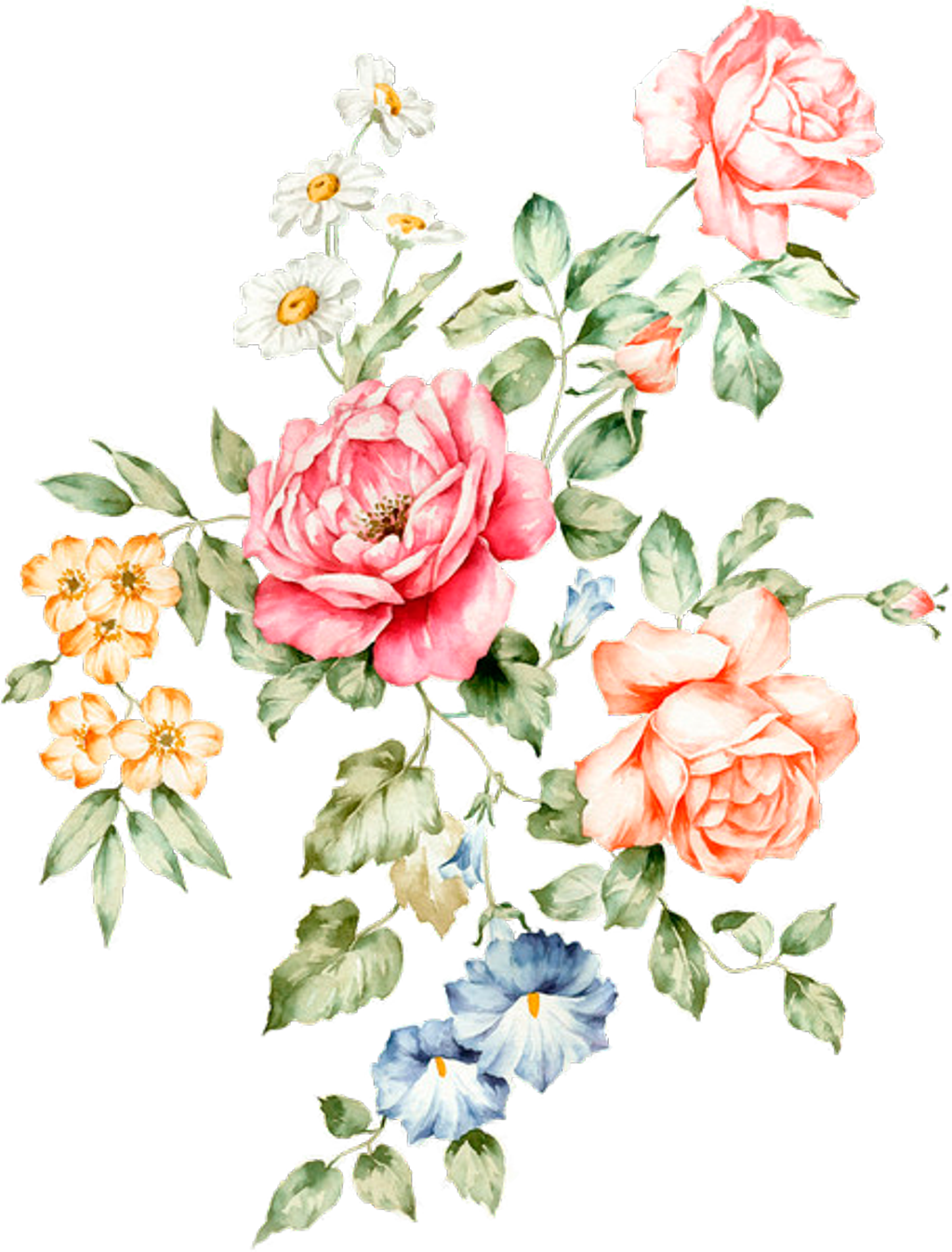 Bouquet pin page clipart logo 3