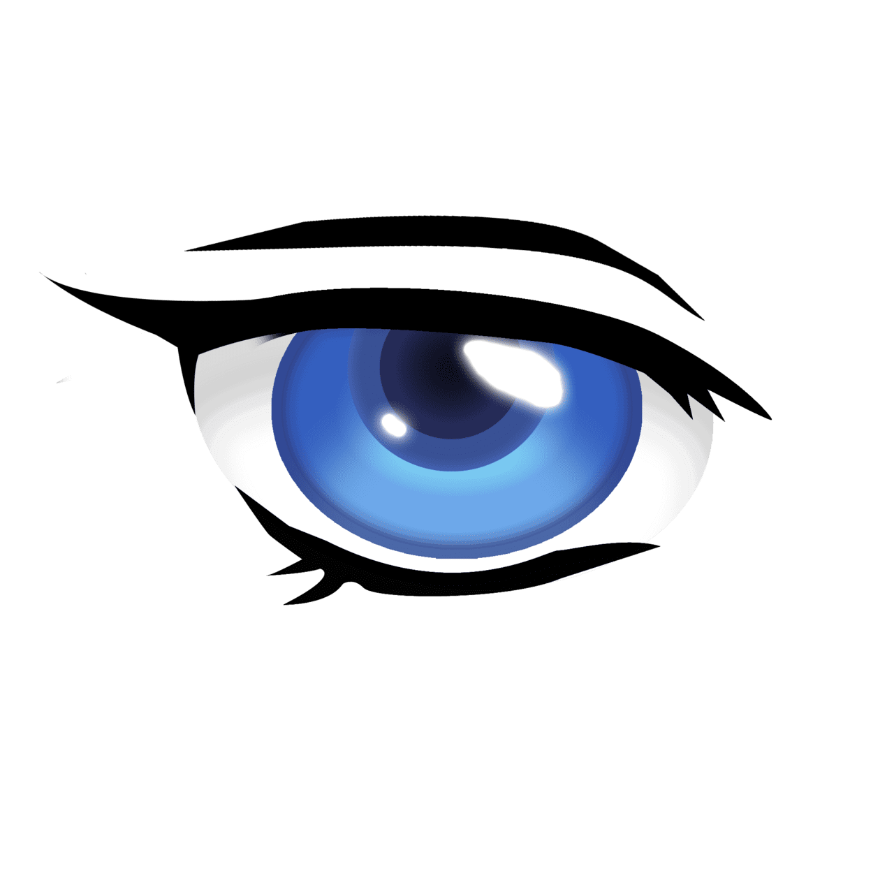 Eyelash anime eye high quality clipart vector