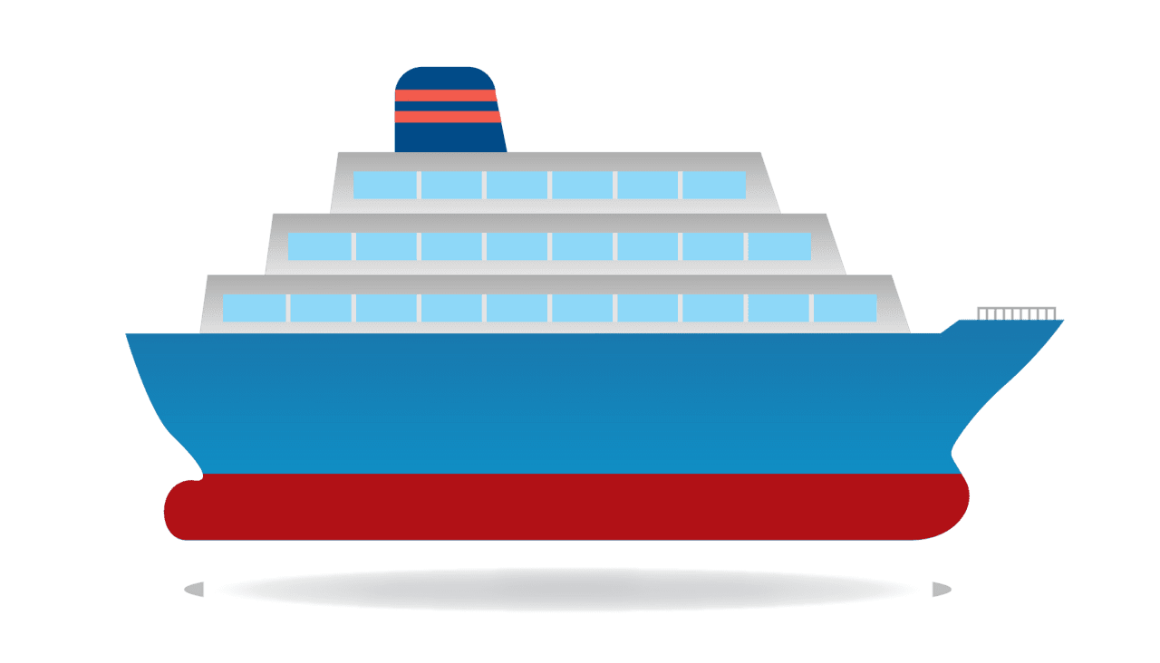 Cruise ship vector clipart images 6