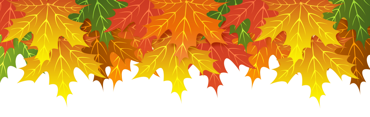 Fall border leaves upper clipart image high quality images and